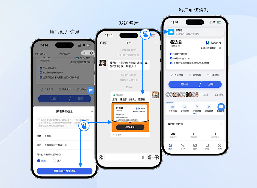 预埋定向发送